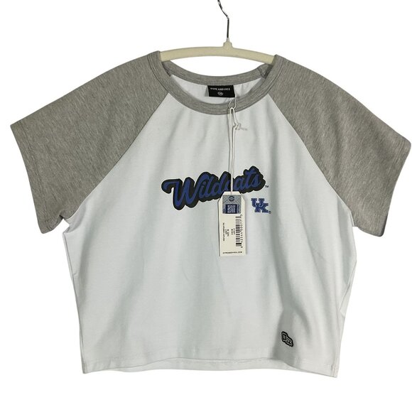 NWT/NWOT University of Kentucky Wildcats 2-piece set, Cropped Top, PJ Shorts - Picture 2 of 14